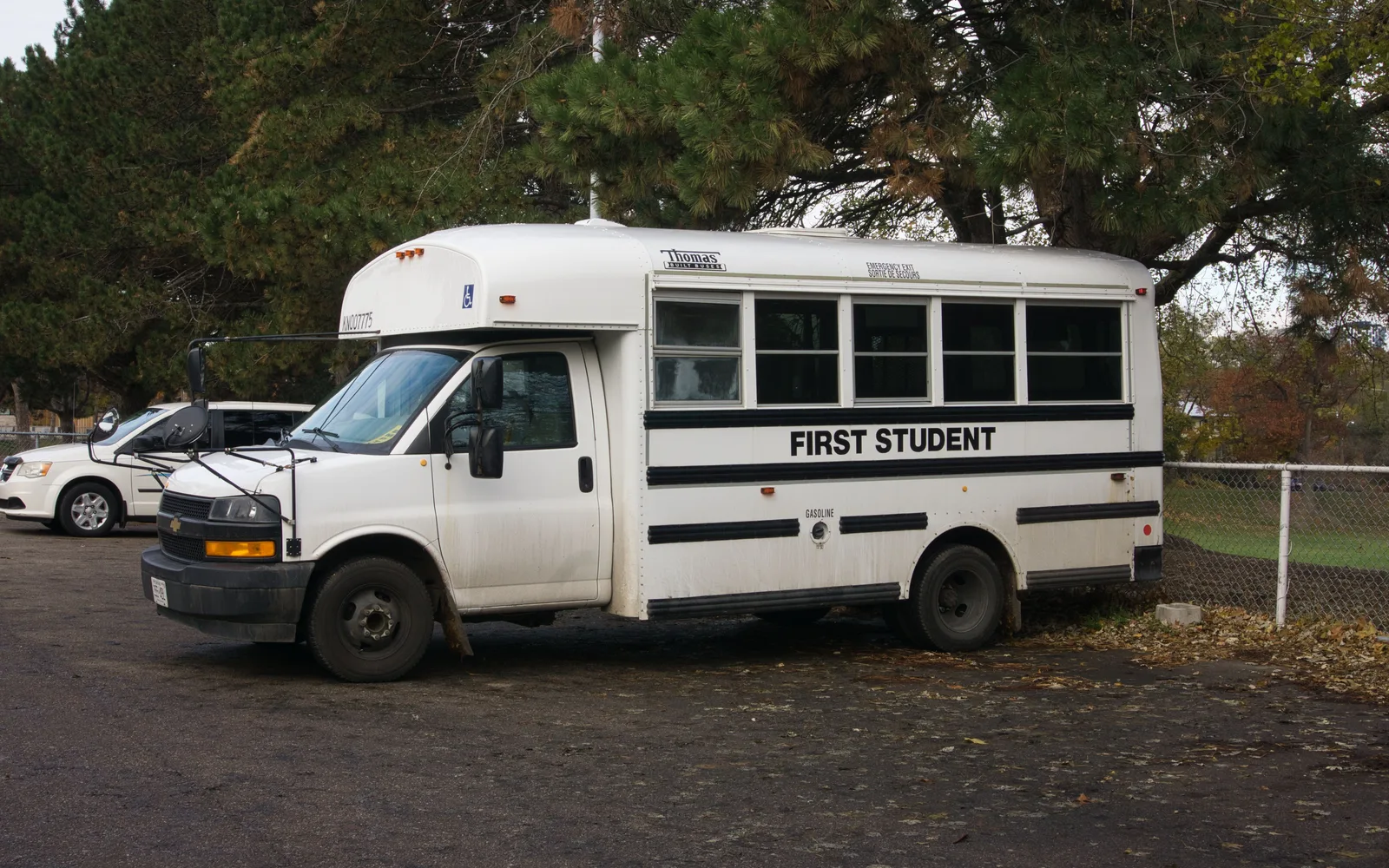 First Student, Inc. bus, front corner view