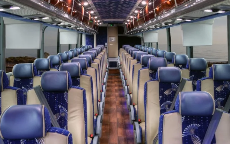 Sam's Limousine And Transportation bus interior