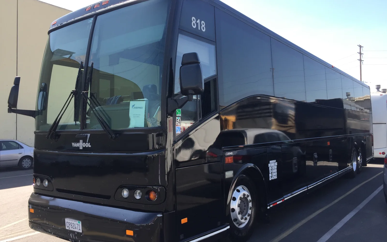 Intermex Inc bus, front corner view