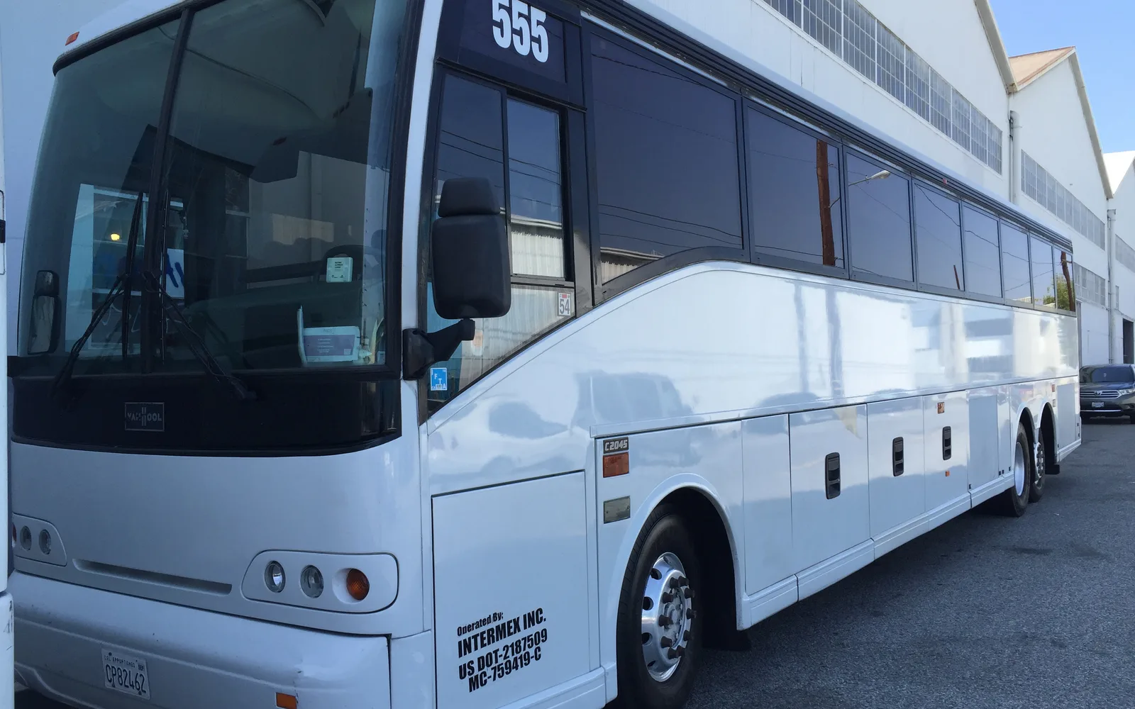 Intermex Inc bus, side view