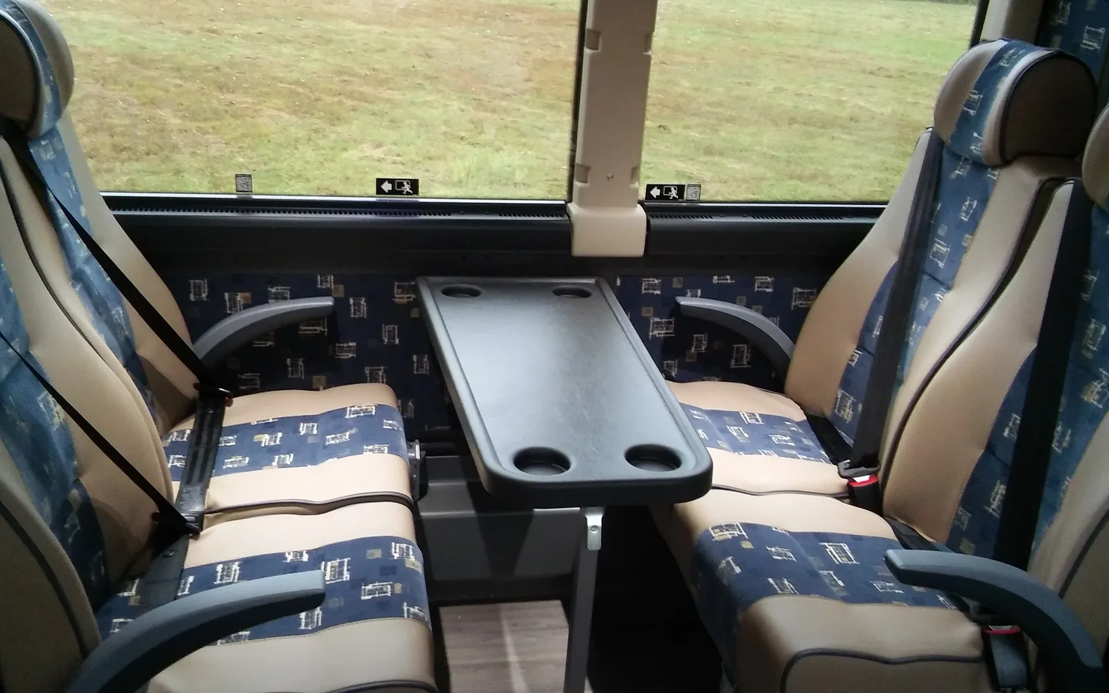 Agape Travel And Tours bus interior