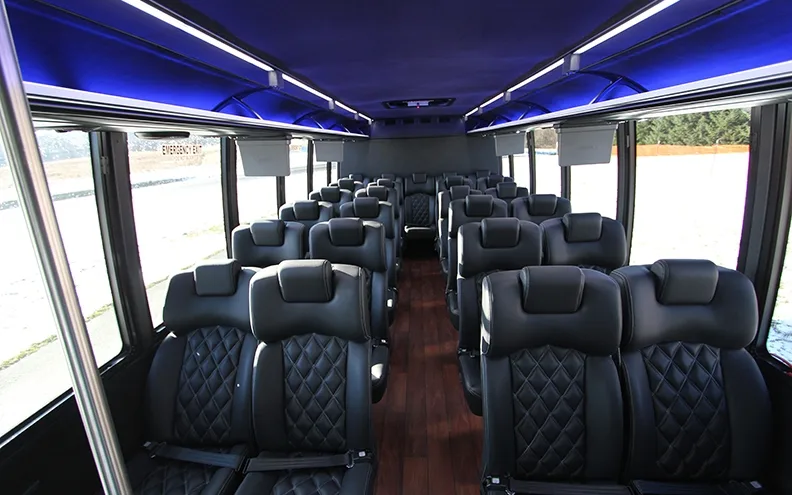 Gogo Charters Newark bus interior