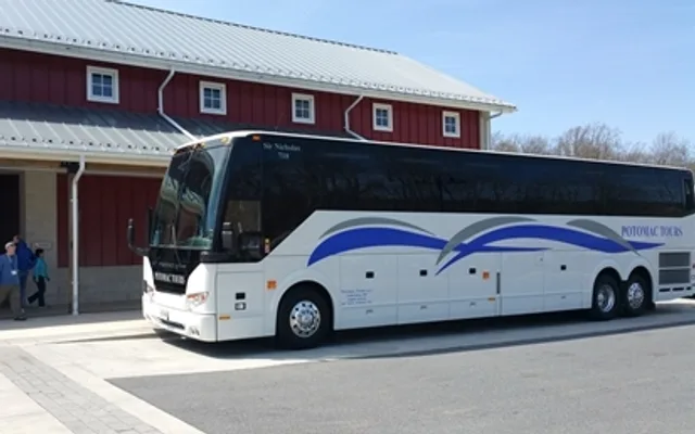 Potomac Tours LLC bus, front corner view