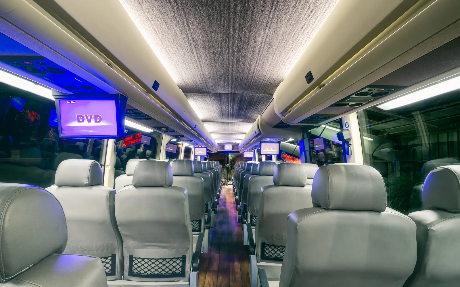 First Class Transportation, LLC bus interior