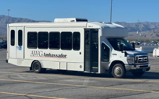 Awg Ambassador LLC bus, front corner view