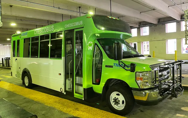 Krapf's Transit Inc bus, front corner view