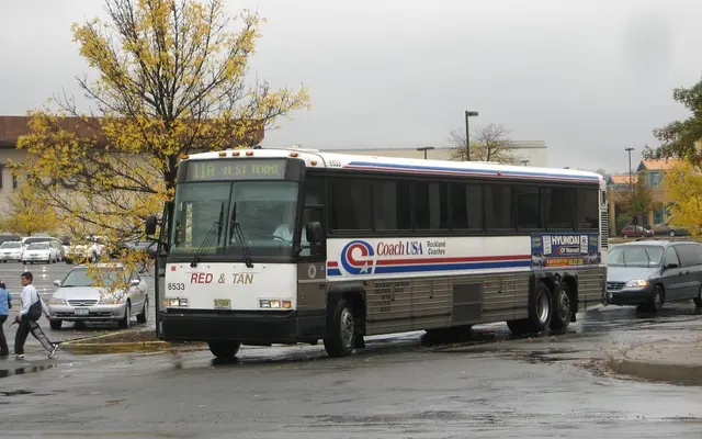 Coach USA Rockland bus, side view
