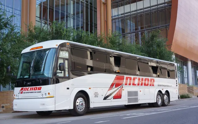 Anchor Tours, Inc. bus, front corner view