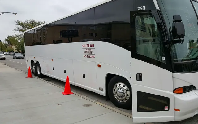 Safe Travel Transportation, Inc. bus, side view